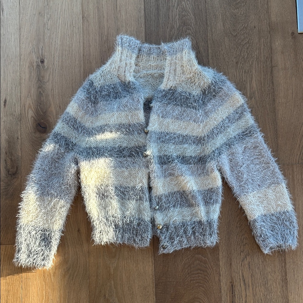 Cozy Striped Women's Cardigan